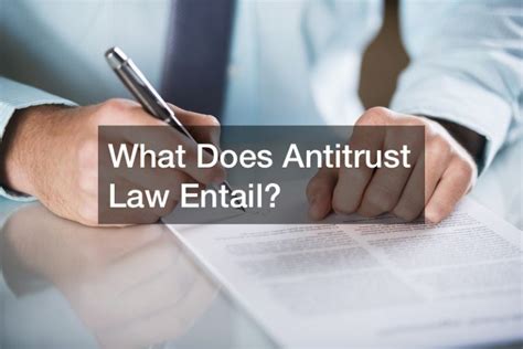 what do antitrust regulations govern